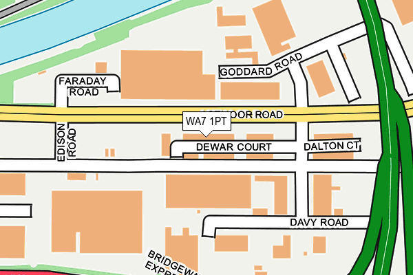 WA7 1PT map - OS OpenMap – Local (Ordnance Survey) WA7 1PT map - OS OpenMap – Local (Ordnance Survey)