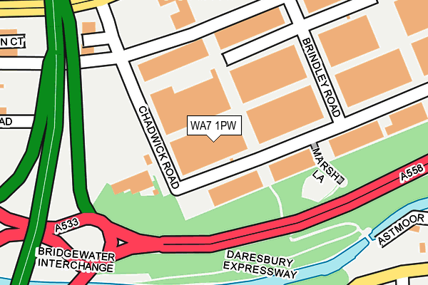 WA7 1PW map - OS OpenMap – Local (Ordnance Survey) WA7 1PW map - OS OpenMap – Local (Ordnance Survey)