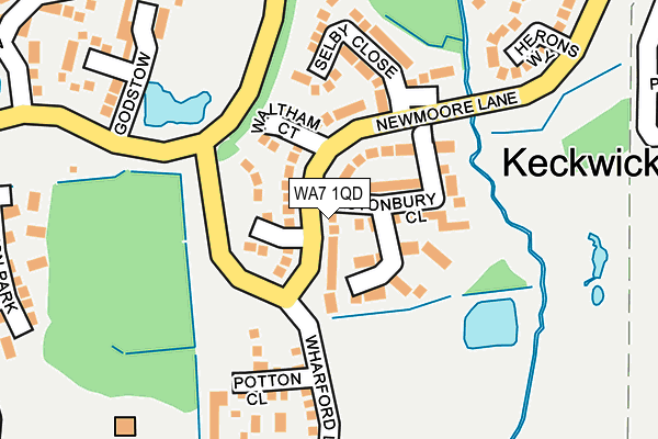 WA7 1QD map - OS OpenMap – Local (Ordnance Survey) WA7 1QD map - OS OpenMap – Local (Ordnance Survey)