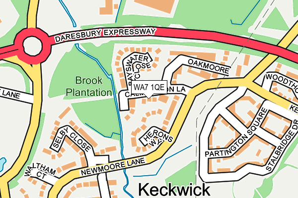 WA7 1QE map - OS OpenMap – Local (Ordnance Survey) WA7 1QE map - OS OpenMap – Local (Ordnance Survey)
