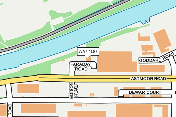 WA7 1QG map - OS OpenMap – Local (Ordnance Survey) WA7 1QG map - OS OpenMap – Local (Ordnance Survey)
