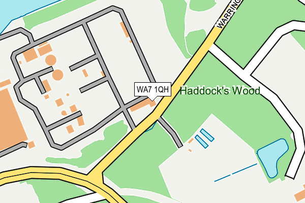 WA7 1QH map - OS OpenMap – Local (Ordnance Survey) WA7 1QH map - OS OpenMap – Local (Ordnance Survey)