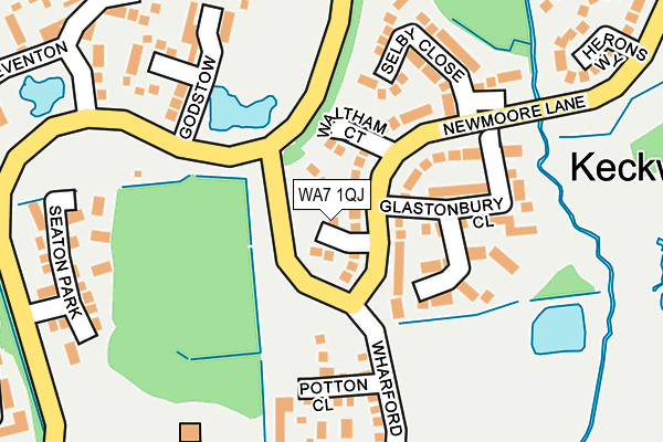 WA7 1QJ map - OS OpenMap – Local (Ordnance Survey) WA7 1QJ map - OS OpenMap – Local (Ordnance Survey)