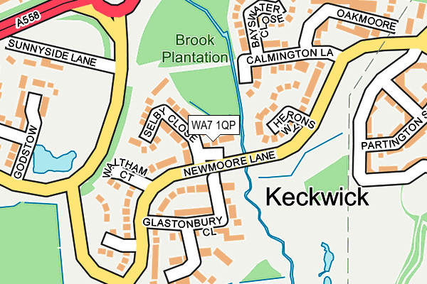 WA7 1QP map - OS OpenMap – Local (Ordnance Survey) WA7 1QP map - OS OpenMap – Local (Ordnance Survey)
