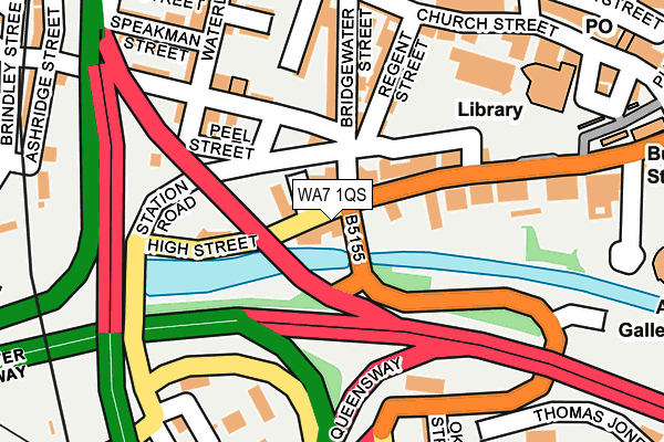 WA7 1QS map - OS OpenMap – Local (Ordnance Survey) WA7 1QS map - OS OpenMap – Local (Ordnance Survey)