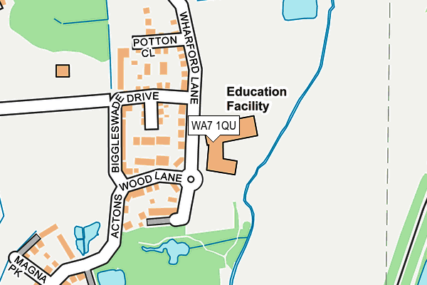 WA7 1QU map - OS OpenMap – Local (Ordnance Survey) WA7 1QU map - OS OpenMap – Local (Ordnance Survey)