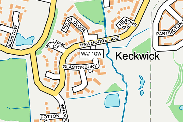 WA7 1QW map - OS OpenMap – Local (Ordnance Survey) WA7 1QW map - OS OpenMap – Local (Ordnance Survey)