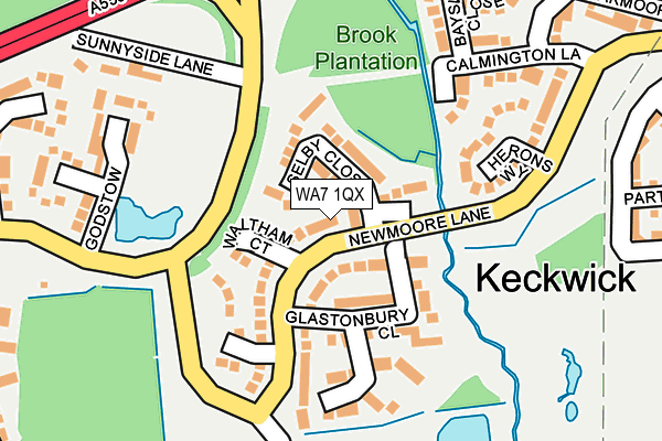 WA7 1QX map - OS OpenMap – Local (Ordnance Survey) WA7 1QX map - OS OpenMap – Local (Ordnance Survey)