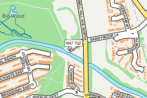 WA7 1QZ map - OS OpenMap – Local (Ordnance Survey) WA7 1QZ map - OS OpenMap – Local (Ordnance Survey)