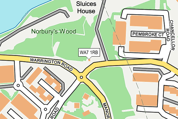 WA7 1RB map - OS OpenMap – Local (Ordnance Survey) WA7 1RB map - OS OpenMap – Local (Ordnance Survey)