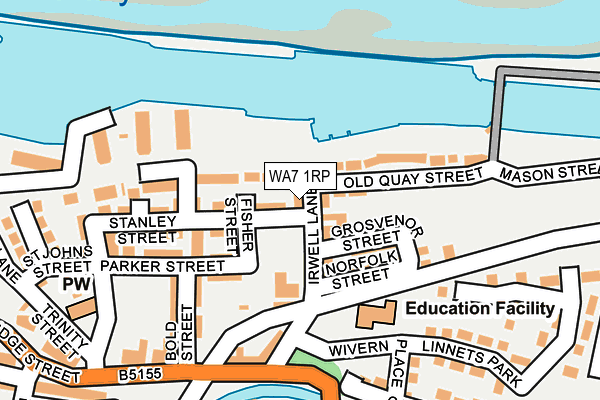 WA7 1RP map - OS OpenMap – Local (Ordnance Survey)