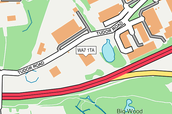 WA7 1TA map - OS OpenMap – Local (Ordnance Survey) WA7 1TA map - OS OpenMap – Local (Ordnance Survey)