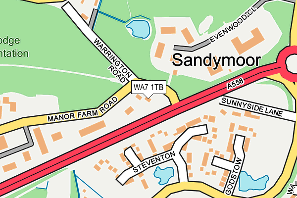 WA7 1TB map - OS OpenMap – Local (Ordnance Survey) WA7 1TB map - OS OpenMap – Local (Ordnance Survey)