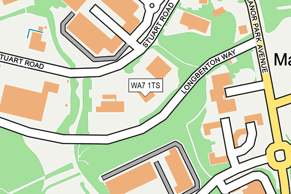 WA7 1TS map - OS OpenMap – Local (Ordnance Survey) WA7 1TS map - OS OpenMap – Local (Ordnance Survey)