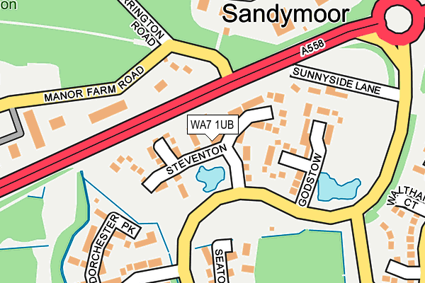 WA7 1UB map - OS OpenMap – Local (Ordnance Survey) WA7 1UB map - OS OpenMap – Local (Ordnance Survey)