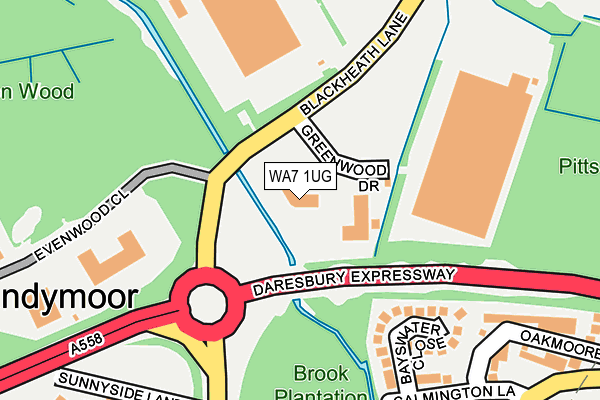 WA7 1UG map - OS OpenMap – Local (Ordnance Survey) WA7 1UG map - OS OpenMap – Local (Ordnance Survey)