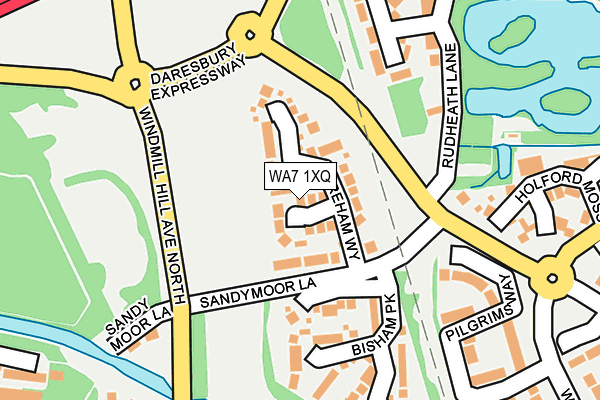 WA7 1XQ map - OS OpenMap – Local (Ordnance Survey) WA7 1XQ map - OS OpenMap – Local (Ordnance Survey)