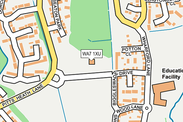 WA7 1XU map - OS OpenMap – Local (Ordnance Survey) WA7 1XU map - OS OpenMap – Local (Ordnance Survey)