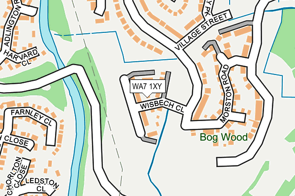 WA7 1XY map - OS OpenMap – Local (Ordnance Survey) WA7 1XY map - OS OpenMap – Local (Ordnance Survey)