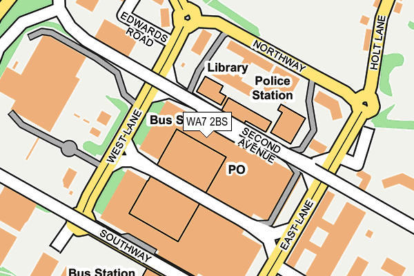WA7 2BS map - OS OpenMap – Local (Ordnance Survey) WA7 2BS map - OS OpenMap – Local (Ordnance Survey)