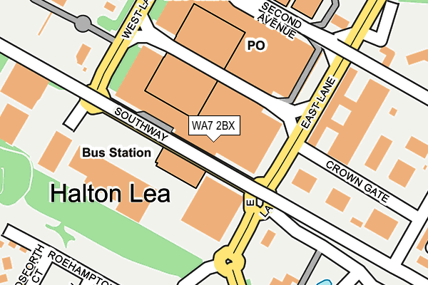 WA7 2BX map - OS OpenMap – Local (Ordnance Survey) WA7 2BX map - OS OpenMap – Local (Ordnance Survey)