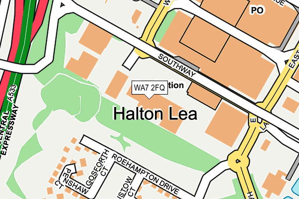 WA7 2FQ map - OS OpenMap – Local (Ordnance Survey) WA7 2FQ map - OS OpenMap – Local (Ordnance Survey)