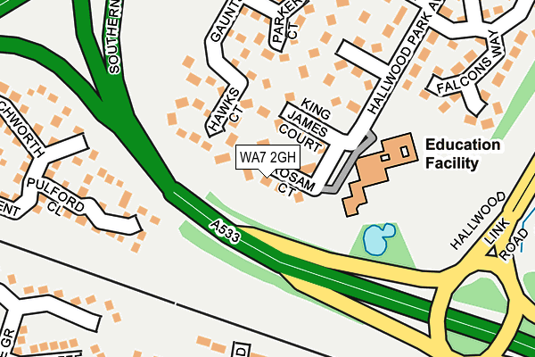 WA7 2GH map - OS OpenMap – Local (Ordnance Survey) WA7 2GH map - OS OpenMap – Local (Ordnance Survey)
