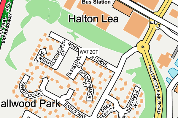 WA7 2GT map - OS OpenMap – Local (Ordnance Survey) WA7 2GT map - OS OpenMap – Local (Ordnance Survey)