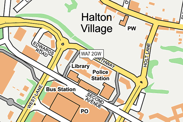 WA7 2GW map - OS OpenMap – Local (Ordnance Survey) WA7 2GW map - OS OpenMap – Local (Ordnance Survey)