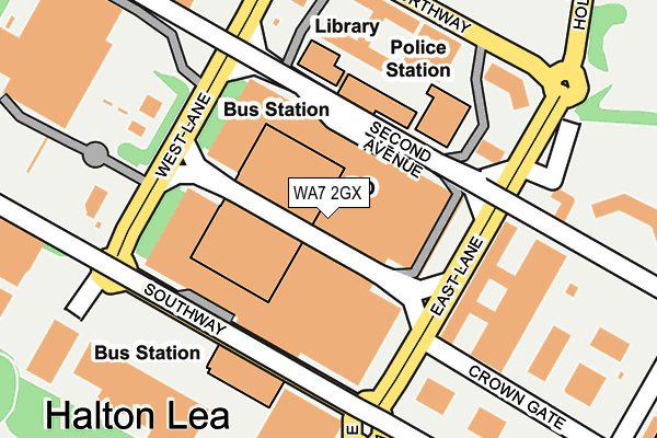 WA7 2GX map - OS OpenMap – Local (Ordnance Survey) WA7 2GX map - OS OpenMap – Local (Ordnance Survey)