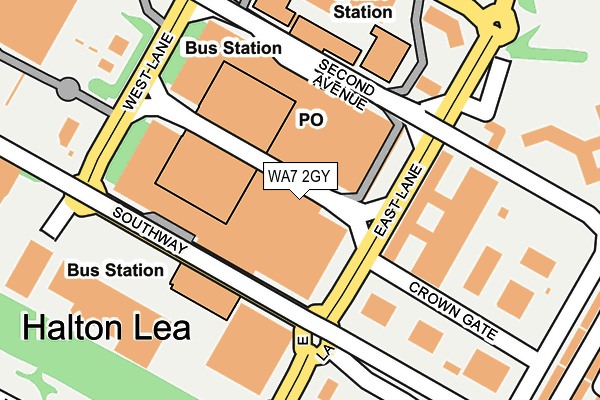 WA7 2GY map - OS OpenMap – Local (Ordnance Survey) WA7 2GY map - OS OpenMap – Local (Ordnance Survey)