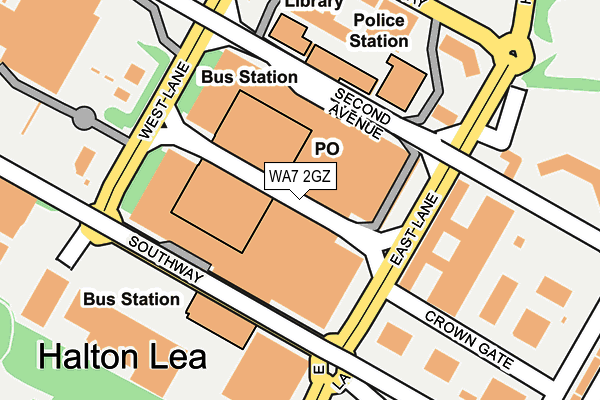 WA7 2GZ map - OS OpenMap – Local (Ordnance Survey) WA7 2GZ map - OS OpenMap – Local (Ordnance Survey)