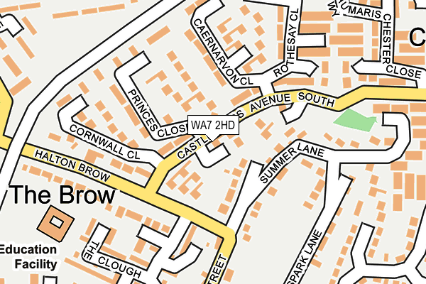 WA7 2HD map - OS OpenMap – Local (Ordnance Survey) WA7 2HD map - OS OpenMap – Local (Ordnance Survey)