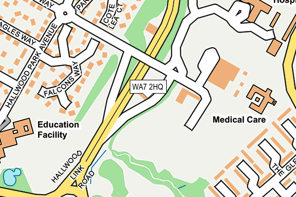 WA7 2HQ map - OS OpenMap – Local (Ordnance Survey) WA7 2HQ map - OS OpenMap – Local (Ordnance Survey)