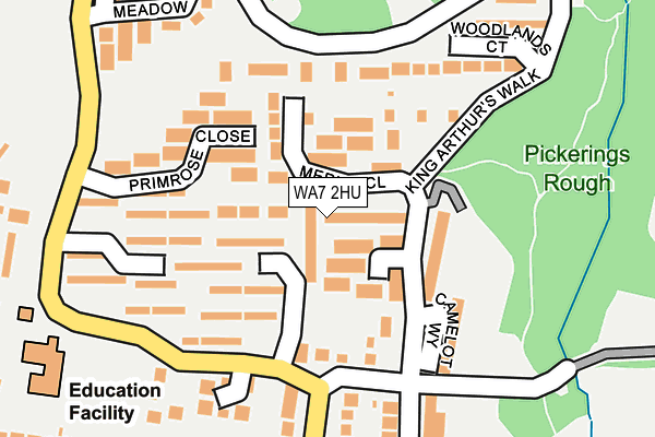 WA7 2HU map - OS OpenMap – Local (Ordnance Survey) WA7 2HU map - OS OpenMap – Local (Ordnance Survey)