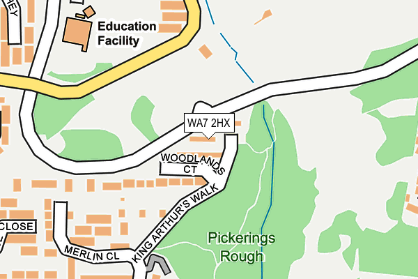 WA7 2HX map - OS OpenMap – Local (Ordnance Survey) WA7 2HX map - OS OpenMap – Local (Ordnance Survey)