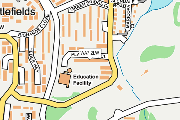 WA7 2LW map - OS OpenMap – Local (Ordnance Survey) WA7 2LW map - OS OpenMap – Local (Ordnance Survey)