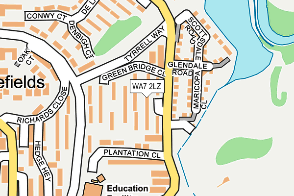 WA7 2LZ map - OS OpenMap – Local (Ordnance Survey) WA7 2LZ map - OS OpenMap – Local (Ordnance Survey)