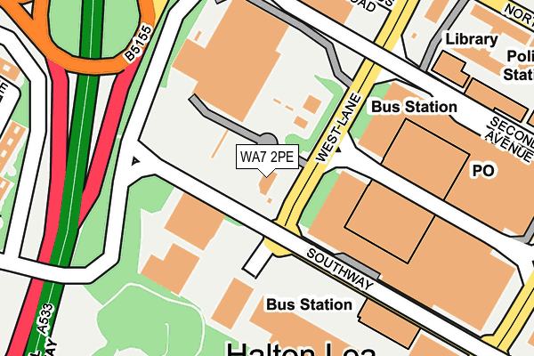 WA7 2PE map - OS OpenMap – Local (Ordnance Survey) WA7 2PE map - OS OpenMap – Local (Ordnance Survey)