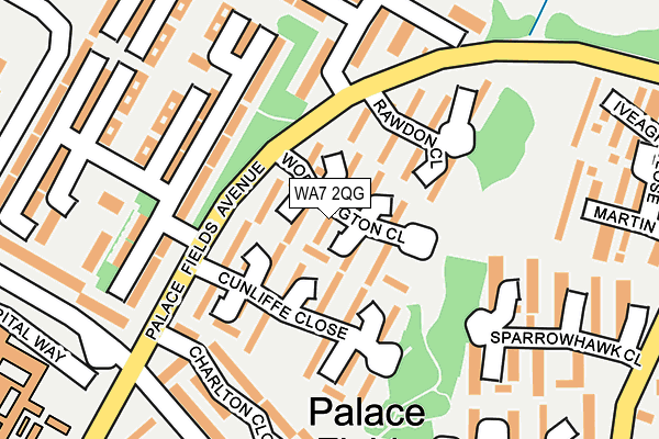 WA7 2QG map - OS OpenMap – Local (Ordnance Survey) WA7 2QG map - OS OpenMap – Local (Ordnance Survey)