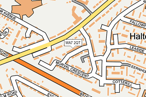 WA7 2QT map - OS OpenMap – Local (Ordnance Survey) WA7 2QT map - OS OpenMap – Local (Ordnance Survey)