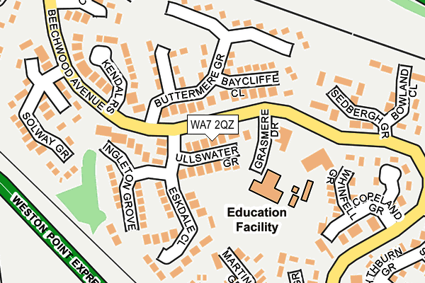 WA7 2QZ map - OS OpenMap – Local (Ordnance Survey) WA7 2QZ map - OS OpenMap – Local (Ordnance Survey)