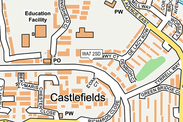 WA7 2SD map - OS OpenMap – Local (Ordnance Survey) WA7 2SD map - OS OpenMap – Local (Ordnance Survey)