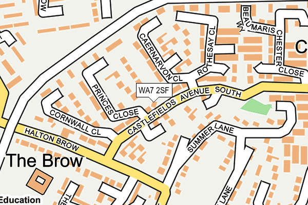 WA7 2SF map - OS OpenMap – Local (Ordnance Survey) WA7 2SF map - OS OpenMap – Local (Ordnance Survey)