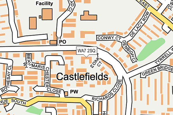 WA7 2SQ map - OS OpenMap – Local (Ordnance Survey) WA7 2SQ map - OS OpenMap – Local (Ordnance Survey)