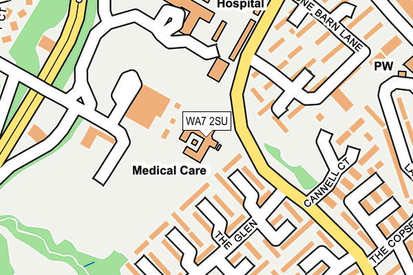 WA7 2SU map - OS OpenMap – Local (Ordnance Survey) WA7 2SU map - OS OpenMap – Local (Ordnance Survey)