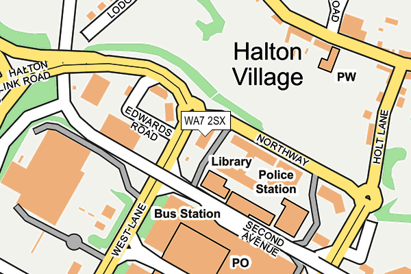 WA7 2SX map - OS OpenMap – Local (Ordnance Survey) WA7 2SX map - OS OpenMap – Local (Ordnance Survey)