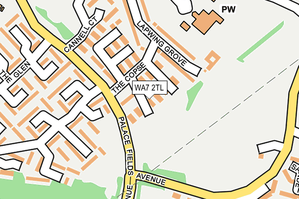 WA7 2TL map - OS OpenMap – Local (Ordnance Survey) WA7 2TL map - OS OpenMap – Local (Ordnance Survey)