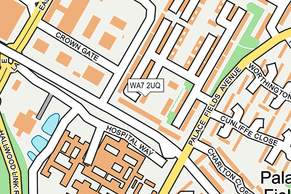 WA7 2UQ map - OS OpenMap – Local (Ordnance Survey) WA7 2UQ map - OS OpenMap – Local (Ordnance Survey)