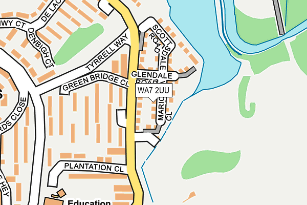 WA7 2UU map - OS OpenMap – Local (Ordnance Survey) WA7 2UU map - OS OpenMap – Local (Ordnance Survey)